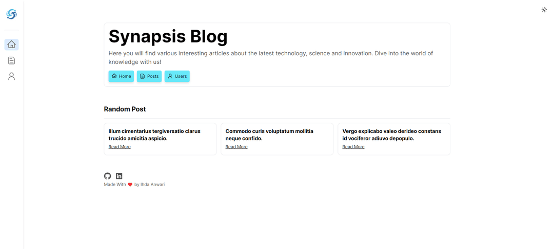Coding Test Synapsis
